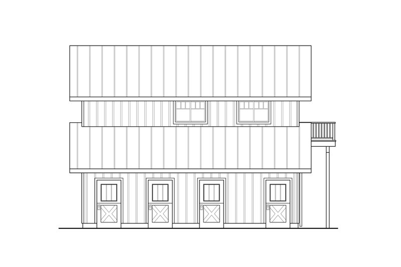 Home Plan - Exterior - Other Elevation for Farmhouse House Plan #124-1316 - 2 bed, 3 bath