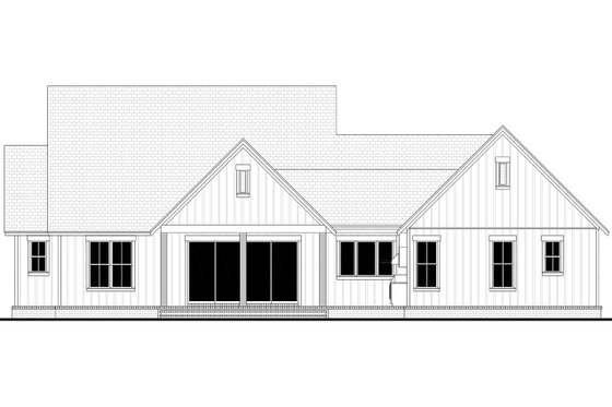 Farmhouse Exterior - Rear Elevation Plan #430-426