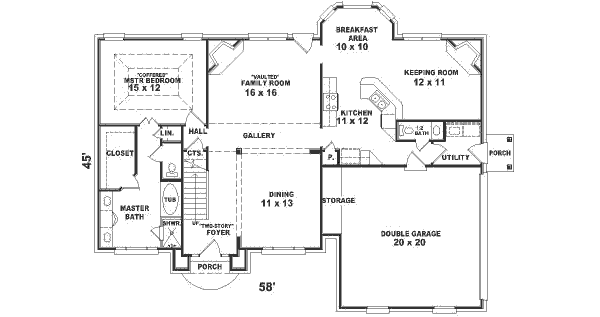 European Floor Plan - Main Floor Plan #81-508