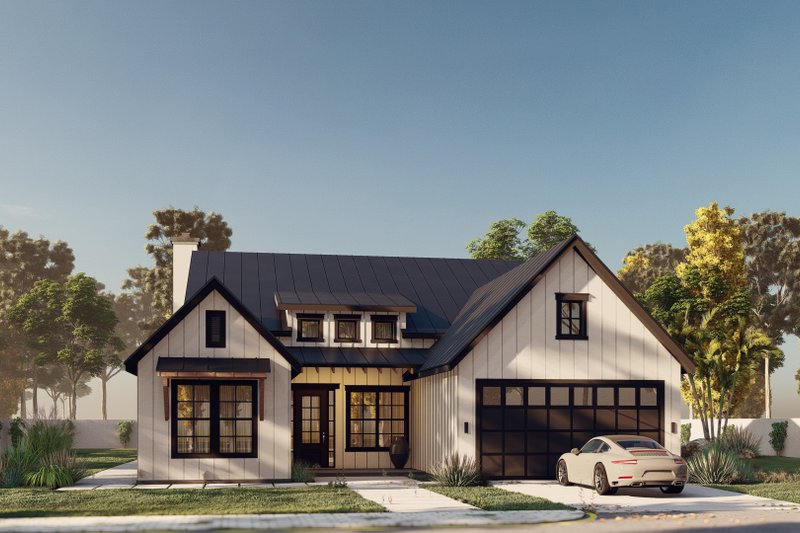 Farmhouse Style House Plan - 3 Beds 3.5 Baths 2474 Sq/Ft Plan #1110-46 Exterior