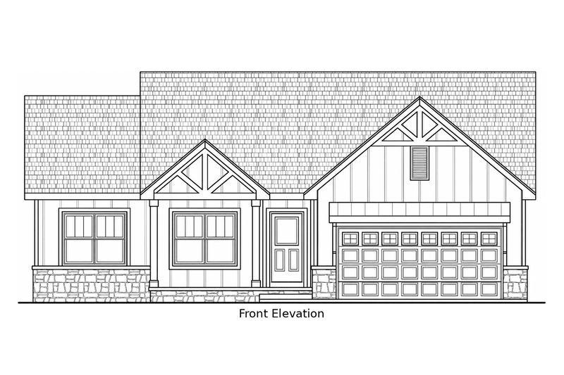 Home Plan - Exterior - Front Elevation 3 for Modern House Plan #20-2660 - 3 bed, 2 bath