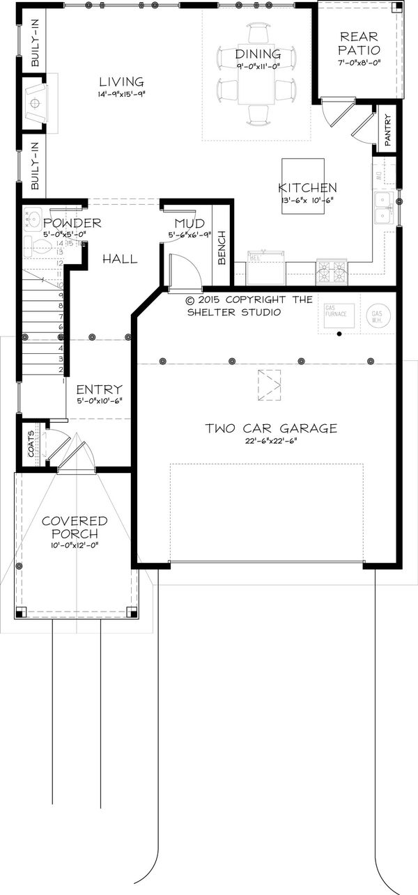 Traditional Floor Plan - Main Floor Plan #895-42