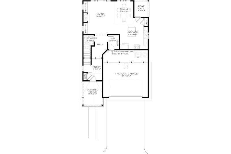 Home Plan - Floor Plan - Main Floor for Traditional House Plan #895-42 - 3 bed, 2.5 bath
