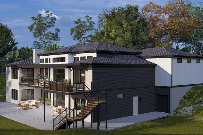 Home Plan - Exterior - Rear Elevation 2 for Craftsman House Plan #1060-431 - 4 bed, 6 bath