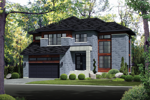 Contemporary Exterior - Front Elevation Plan #25-4339