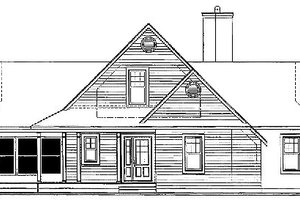 Exterior - Other Elevation for Traditional House Plan #23-385 - 3 bed, 2 bath