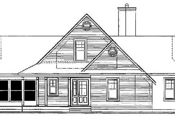 Exterior - Other Elevation for Traditional House Plan #23-385 - 3 bed, 2 bath