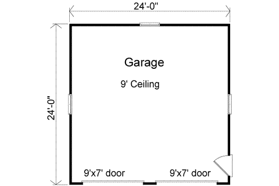 Floor Plan - Main Floor for Traditional House Plan #22-442, 0 bath