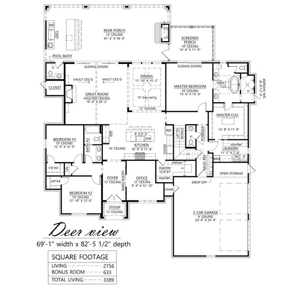 Modern Floor Plan - Main Floor Plan #1074-58