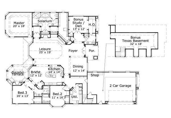 European Floor Plan - Main Floor Plan #411-742