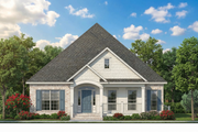 European Style House Plan - 3 Beds 2 Baths 1848 Sq/Ft Plan #17-2409 Exterior 