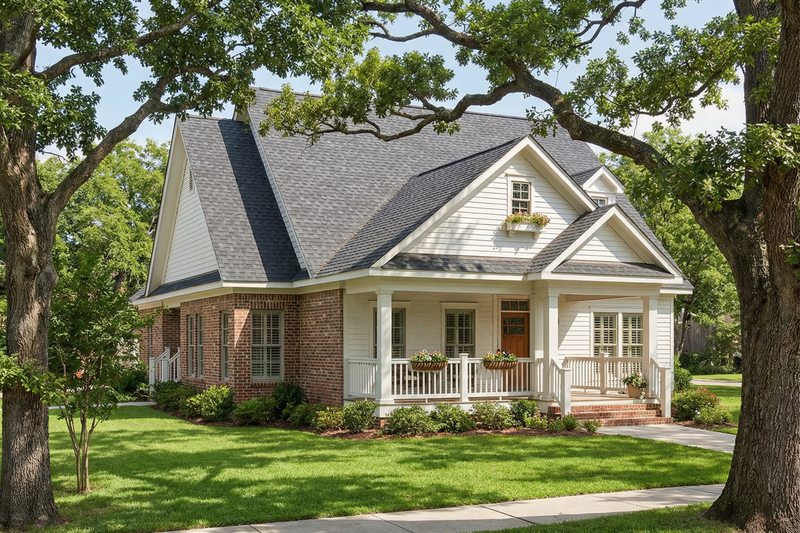 House Blueprint - Cottage Exterior - Front Elevation Plan #17-1029