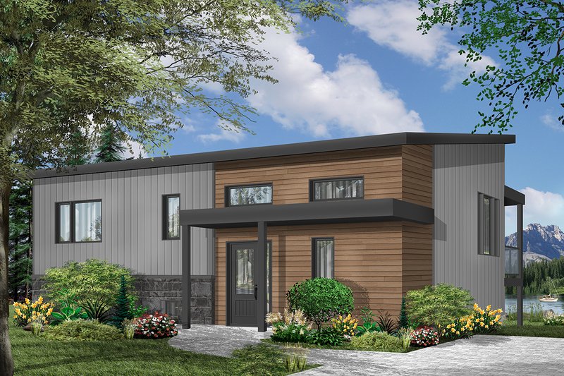 House Design - Modern Exterior - Front Elevation Plan #23-2674