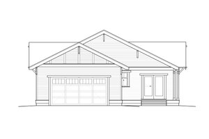 Exterior - Rear Elevation for Craftsman House Plan #434-4 - 3 bed, 2.5 bath