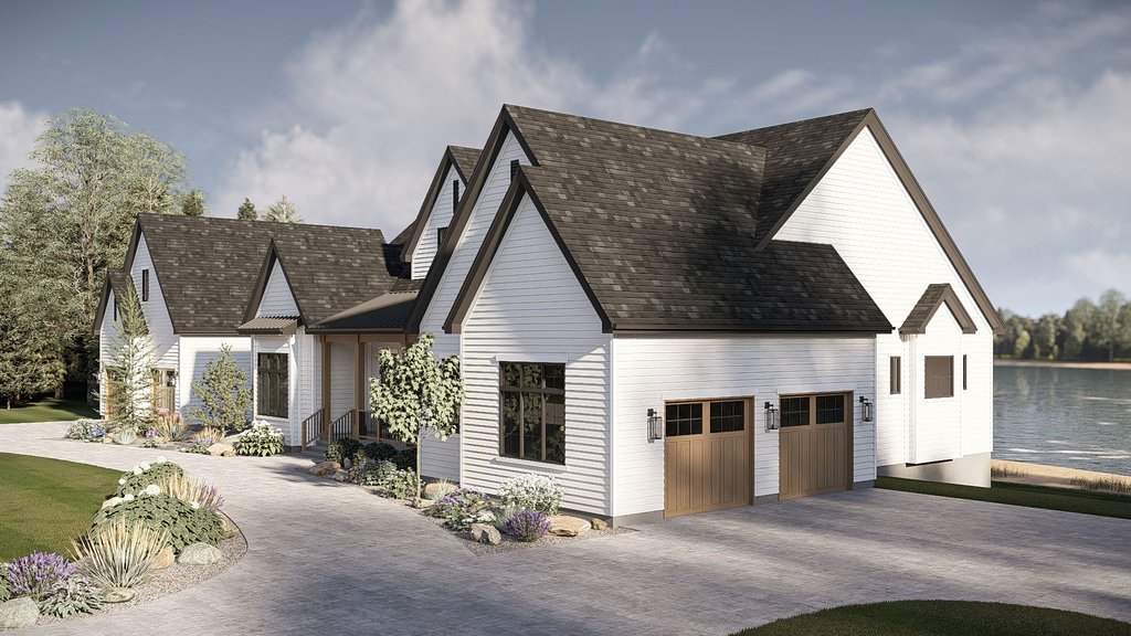 Exterior - Other Elevation 2 for Traditional House Plan #455-787 - 4 bed, 4 bath