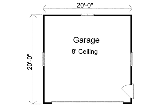 Floor Plan - Main Floor for Traditional House Plan #22-449, 0 bath
