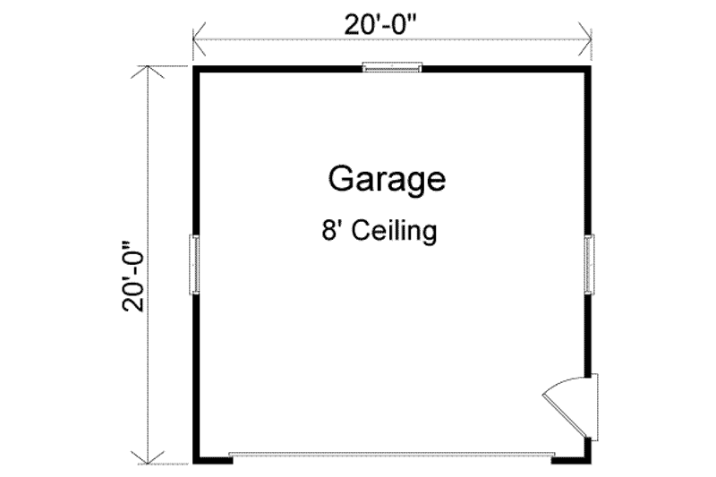 Home Plan - Floor Plan - Main Floor for Traditional House Plan #22-449, 0 bath
