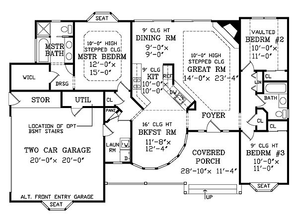 Victorian Floor Plan - Main Floor Plan #456-16