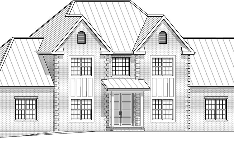 House Plan Design - Exterior - Front Elevation 6 for Contemporary House Plan #1116-58 - 4 bed, 3.5 bath