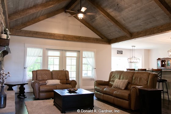 Interior - Family Room for Ranch House Plan #929-1004 - 4 bed, 3 bath