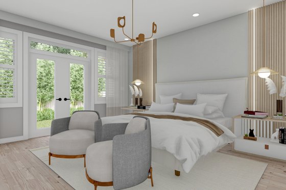 Interior - Master Bedroom for Traditional House Plan #1060-204 - 6 bed, 4 bath