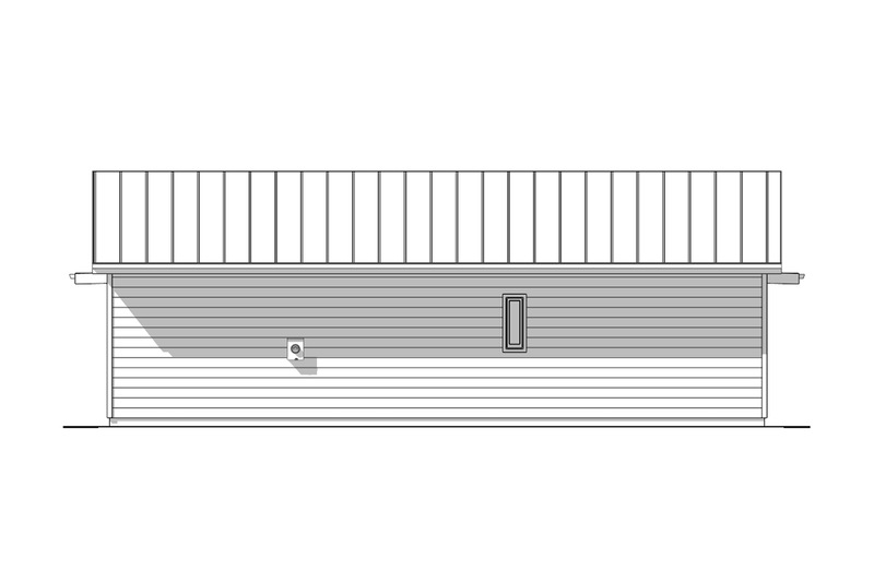 Dream House Plan - Exterior - Other Elevation 1 for Modern House Plan #1099-17 - 1 bed, 1 bath