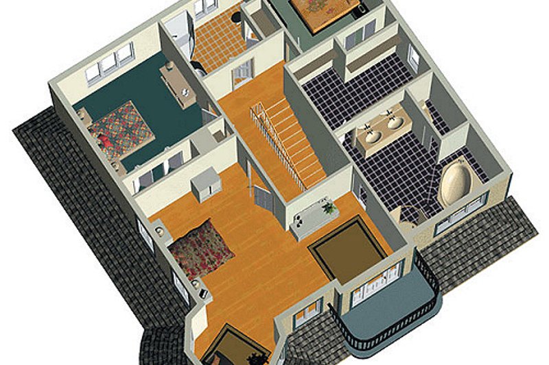 Dream House Plan - Photo 1 for Victorian House Plan #25-282 - 3 bed, 3 bath