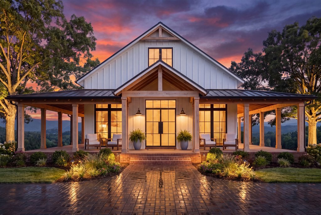 Exterior - Front Elevation 2 for Barndominium House Plan #430-370 - 3 bed, 2 bath