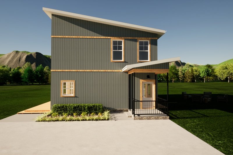 Architectural House Design - Exterior - Other Elevation 2 for Modern House Plan #1116-53 - 3 bed, 3 bath