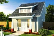 Cottage Style House Plan - 1 Beds 1 Baths 597 Sq/Ft Plan #513-2183 