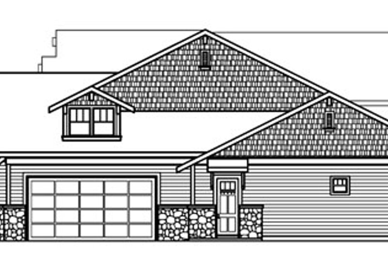 Home Plan - Exterior - Other Elevation 1 for Craftsman House Plan #124-723 - 4 bed, 4.5 bath