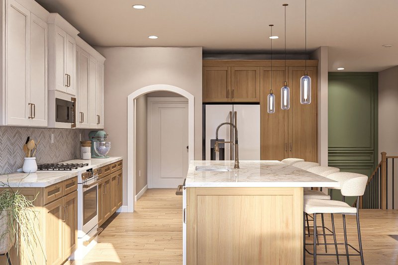 House Design - Interior - Kitchen 1 for Modern House Plan #455-357 - 3 bed, 2 bath