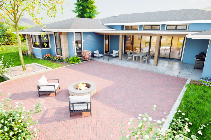 Architectural House Design - Exterior - Rear Elevation 3 for Prairie House Plan #48-1069 - 4 bed, 3.5 bath