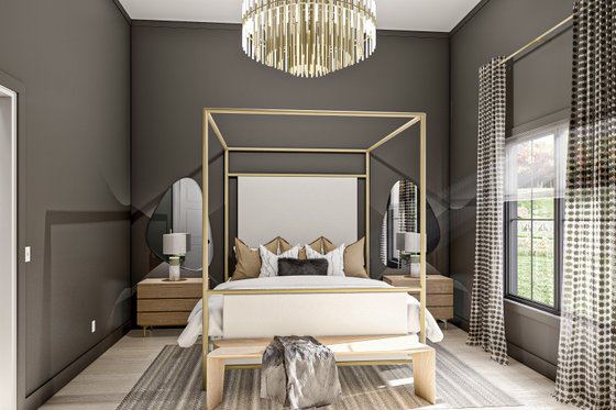 Interior - Master Bedroom for Barndominium House Plan #455-261 - 2 bed, 2 bath