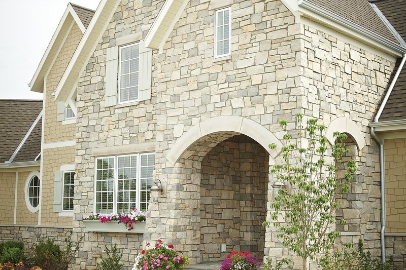 Home Plan - Exterior - Front Elevation 3 for European House Plan #928-8 - 4 bed, 3.5 bath
