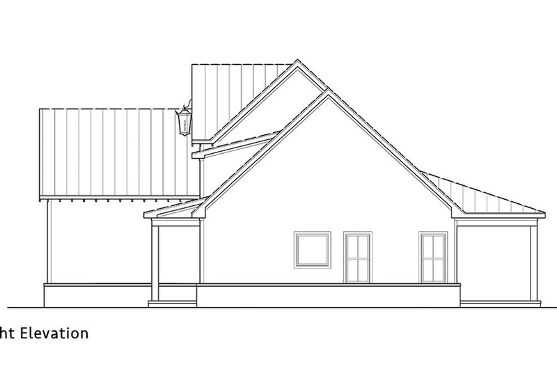 Architectural House Design - Exterior - Other Elevation 1 for Farmhouse House Plan #119-444 - 3 bed, 2.5 bath