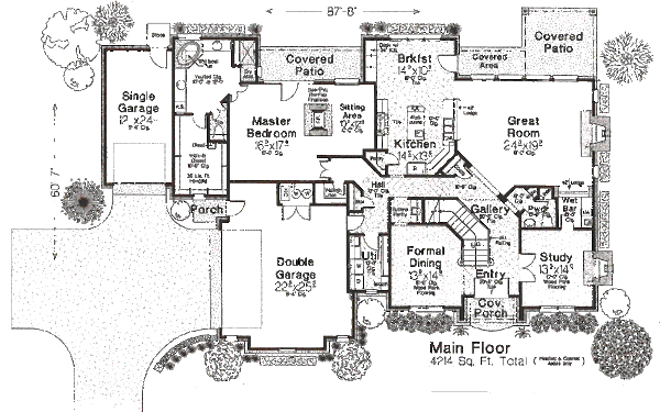 Home Plan - European Floor Plan - Main Floor Plan #310-974