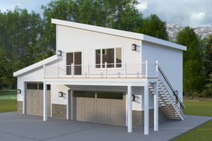 Modern Exterior - Front Elevation Plan #1060-363