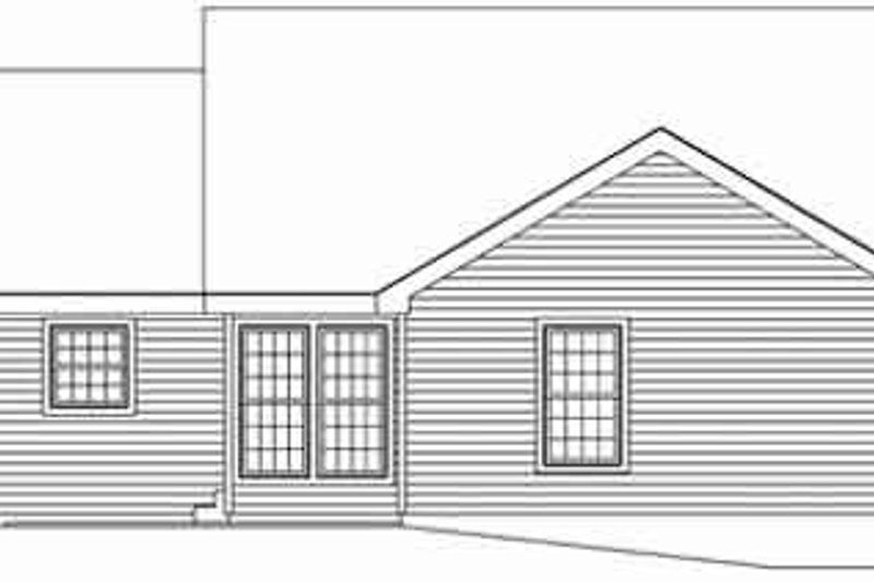Home Plan - Exterior - Rear Elevation for Traditional House Plan #57-152 - 3 bed, 1.5 bath