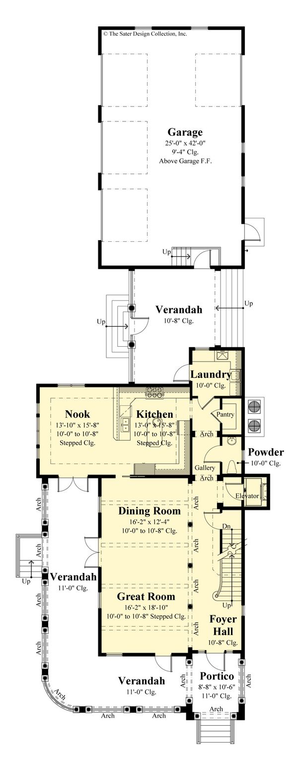 Architectural House Design - Classical Floor Plan - Main Floor Plan #930-526