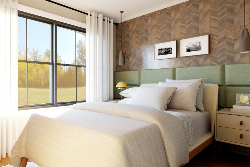 Architectural House Design - Interior - Bedroom 1 for Contemporary House Plan #1064-359 - 3 bed, 2.5 bath