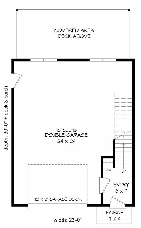 Contemporary Floor Plan - Main Floor Plan #932-41