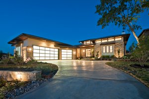 Home Plan - Contemporary Exterior - Front Elevation Plan #935-5