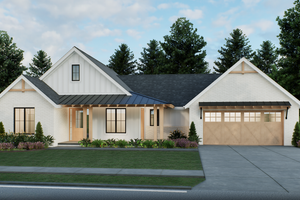 Farmhouse Exterior - Front Elevation Plan #1093-1