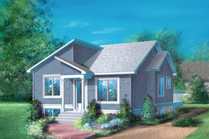 Contemporary Exterior - Front Elevation Plan #25-1222