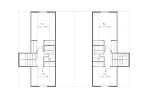 Floor Plan - Upper Floor for Cottage House Plan #423-52 - 3 bed, 2 bath