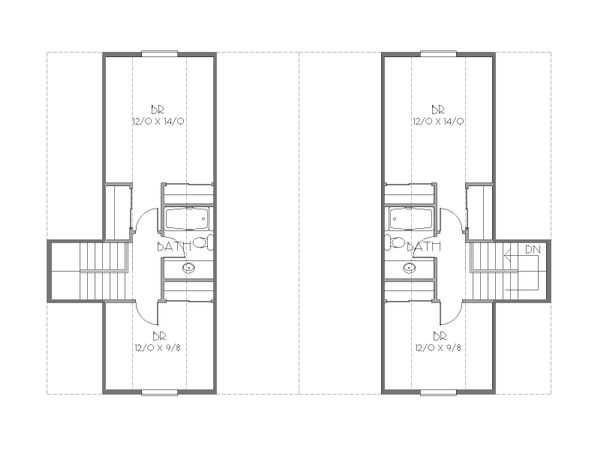 Cottage Floor Plan - Upper Floor Plan #423-52