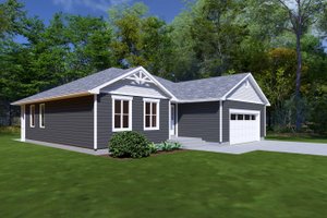 Exterior - Other Elevation for Craftsman House Plan #1111-25 - 2 bed, 2 bath