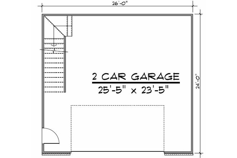 Architectural House Design - Floor Plan - Main Floor for Craftsman House Plan #1064-49, 0 bath