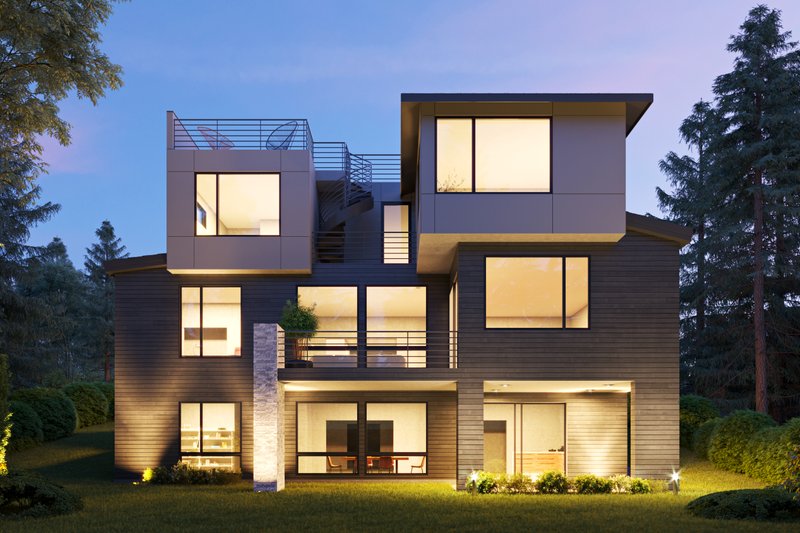 Contemporary Style House Plan 5 Beds 5.5 Baths 5717 Sq/Ft Plan 1066